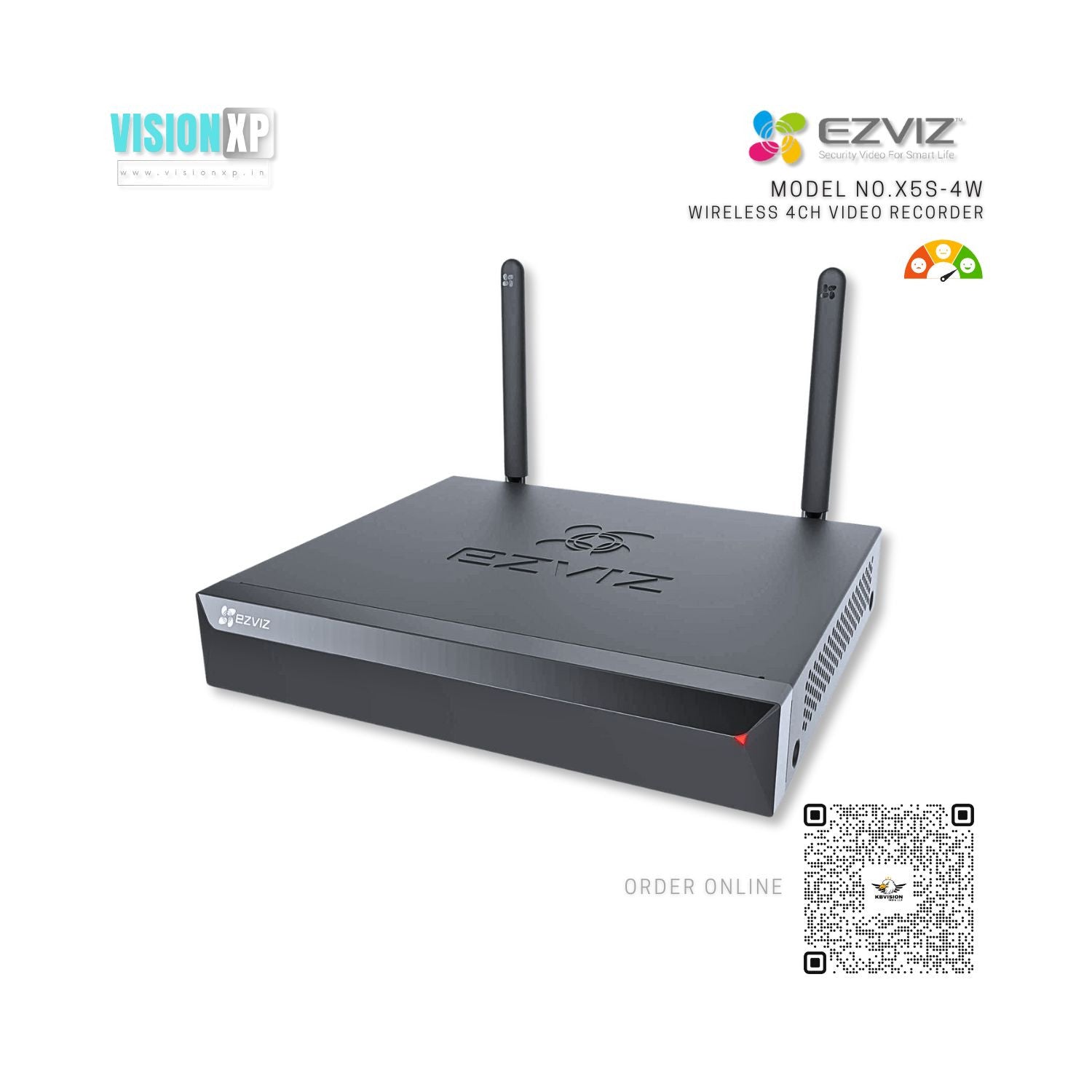Ezviz X5S-4W 4CH 4Camera Wireless WiFi NVR Ezviz X5S-4W 4CH 4Camera Wireless WiFi NVR